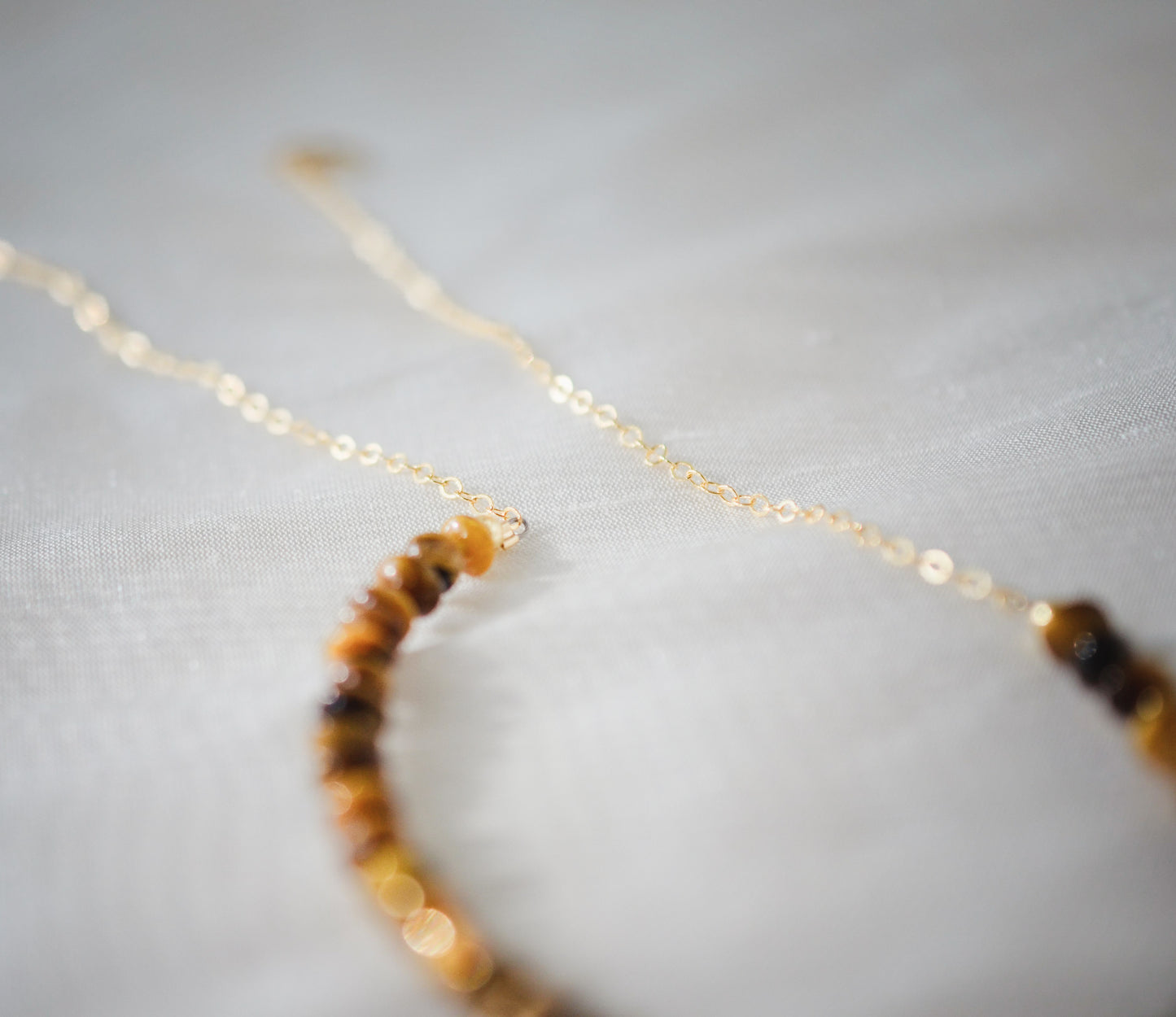 Beaded Tiger Eye Necklace