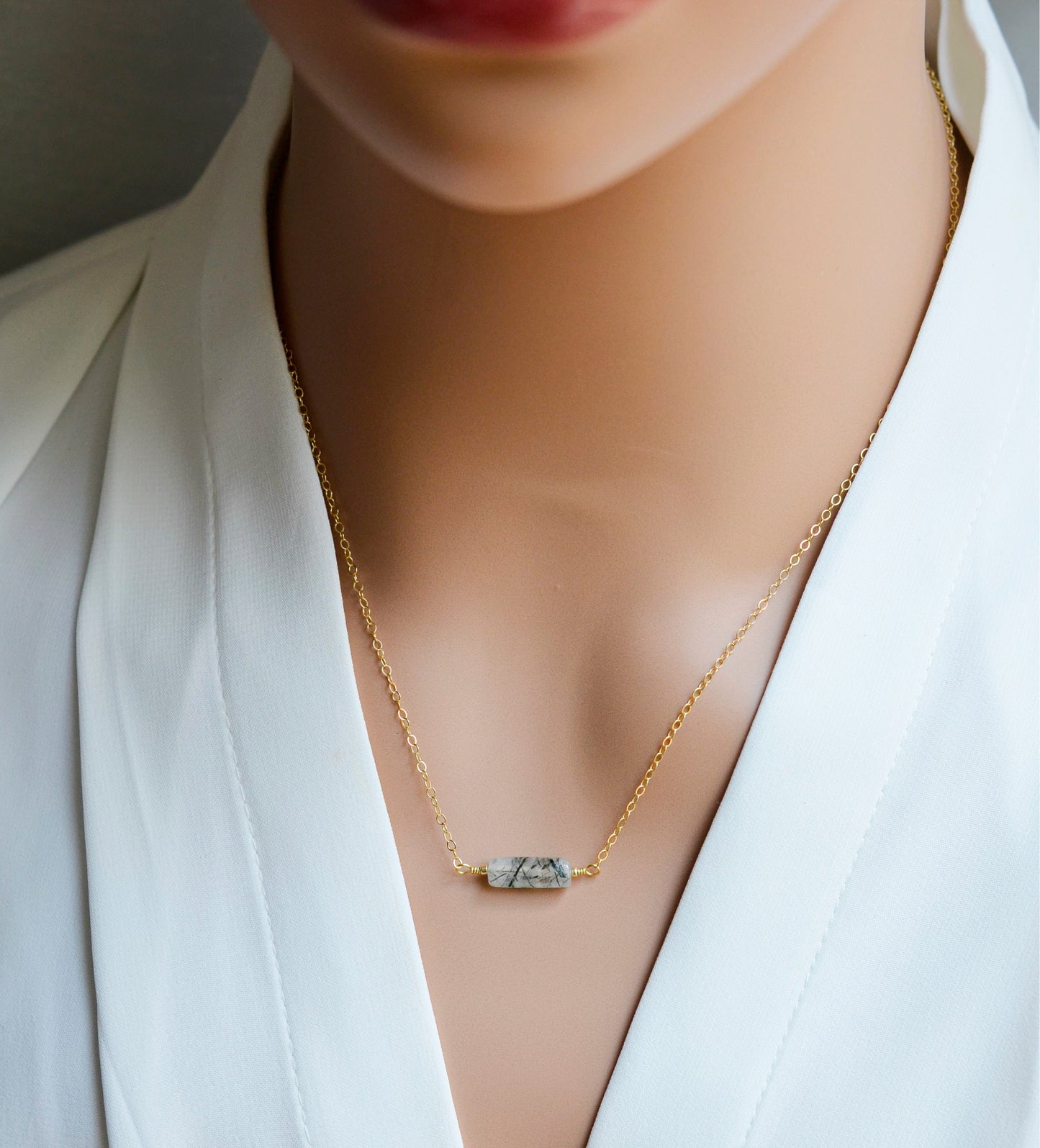 Kali Tourmalated Quartz Necklace