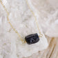 Raw Black Tourmaline Necklace