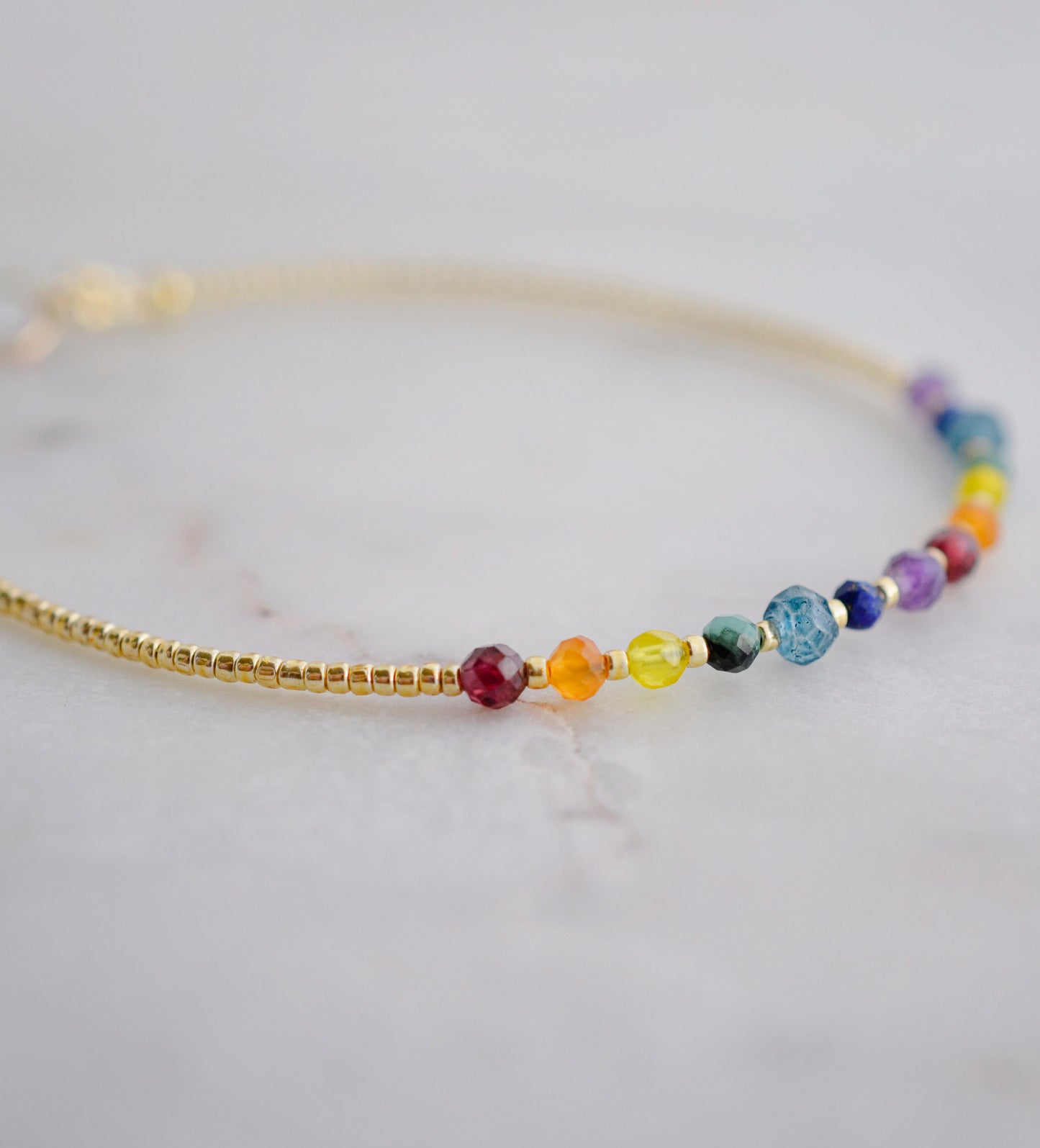 Rainbow Chakra Gemstone Bracelet