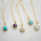 Star necklaces shown in a variety of stones.