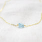 Raw Aquamarine Crystal Necklace