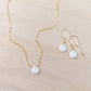 White Quartz Teardrop Necklace