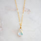 Mystic Rainbow Droplet Quartz Necklace