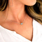 Raw Aquamarine Crystal Necklace