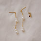 Droplet Pearl Earrings in 14k Gold Filled or Sterling Silver