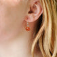 Orange Carnelian Dangle Earrings