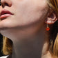 Orange Carnelian Dangle Earrings