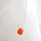 Carnelian Droplet Necklace
