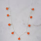 Multiple Teardrop Classic Carnelian Necklace