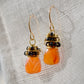 Carnelian and Onyx Earrings