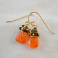 Carnelian and Onyx Earrings