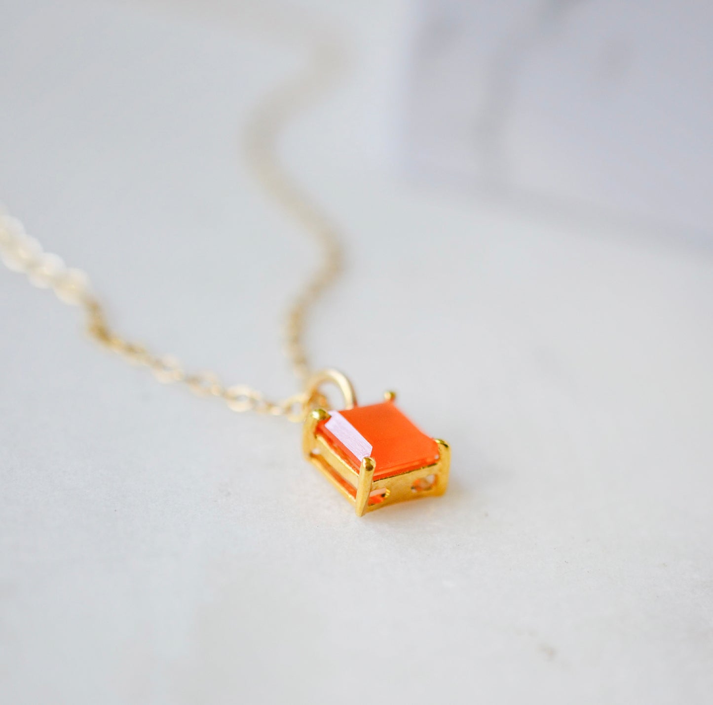 Sienna Necklace: Carnelian