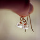 Dainty Crystal Quartz Dangle Earrings