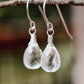 Natural Crystal Quartz Dangle Earrings