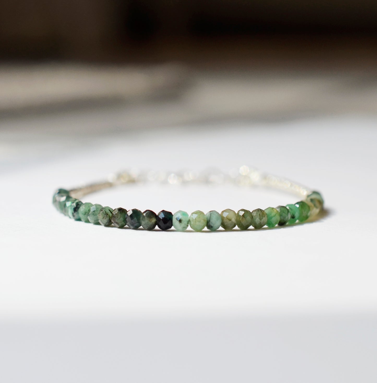 Emerald Beaded Bracelet