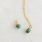 Mia Necklace - Raw Emerald 14k Gold Filled