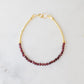 Natural Beaded Garnet Bracelet