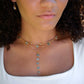 Aqua Apatite Pendant Necklace