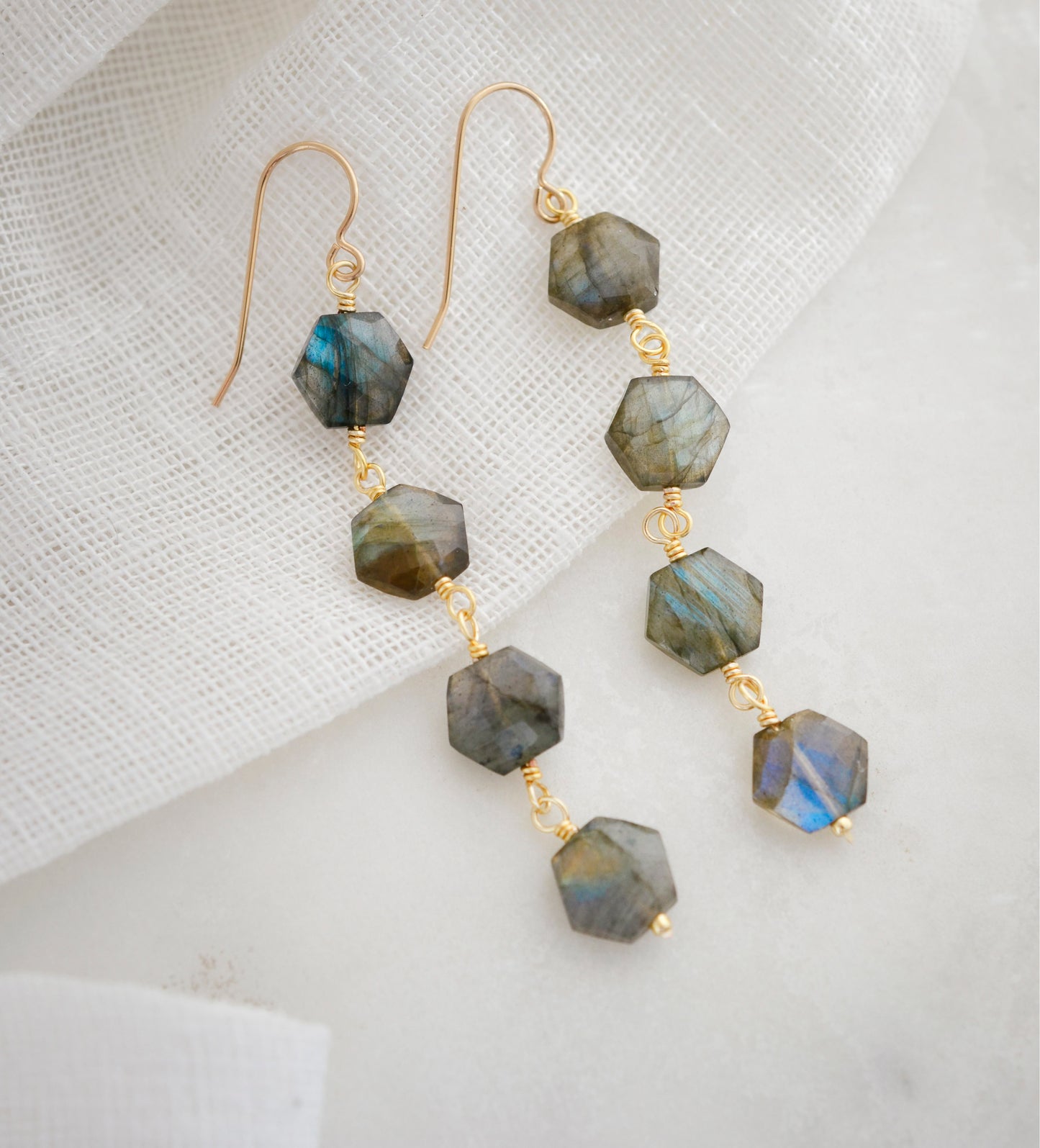 Azora Labradorite Earrings