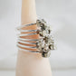 Raw Pyrite Cluster Ring in Sterling Silver
