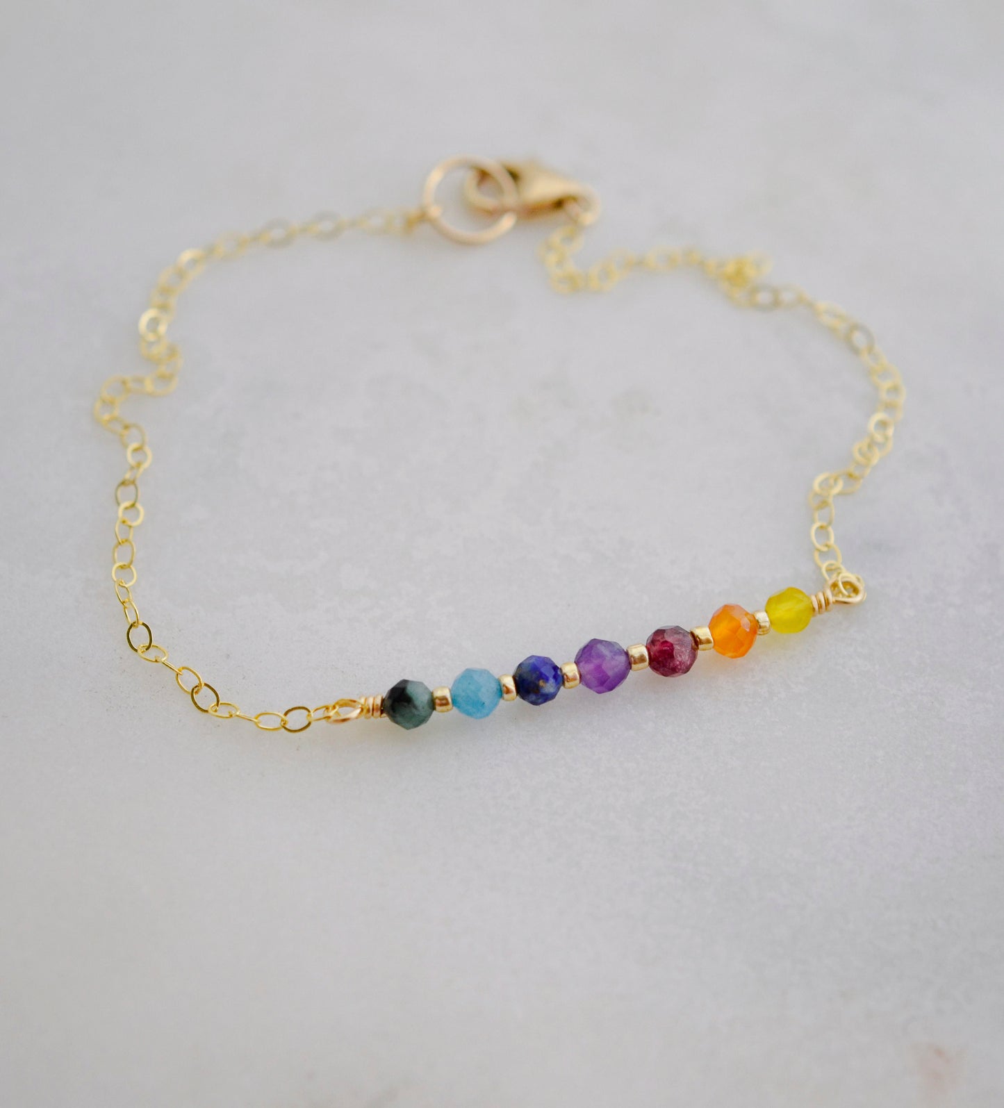 Rainbow Chakra Gemstone Bracelet