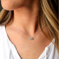 Raw Aquamarine Crystal Necklace