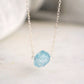 Raw Aquamarine Crystal Necklace