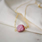 Raw Ruby Necklace in Sterling Silver or 14k Gold Filled
