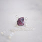 Raw Ruby Drop Necklace