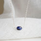 Deep Blue Sapphire Necklace