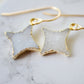 North Star Earrings - Quartz Druzy