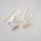 North Star Earrings - Quartz Druzy