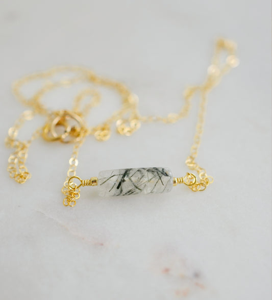 Kali Tourmalated Quartz Necklace