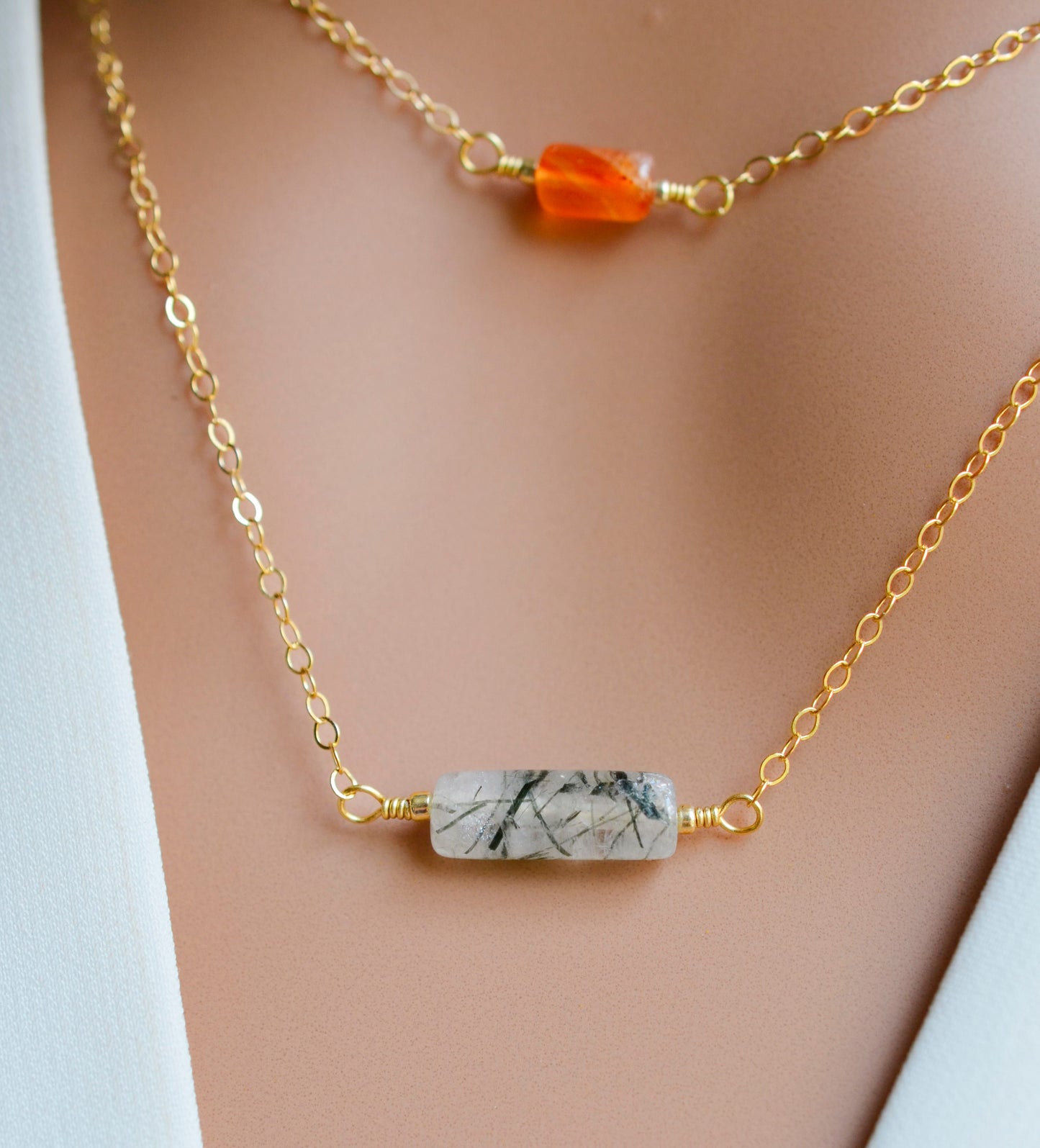 Kali Tourmalated Quartz Necklace
