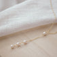 White Freshwater Pearl Y Necklace