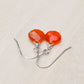 Orange Carnelian Dangle Earrings