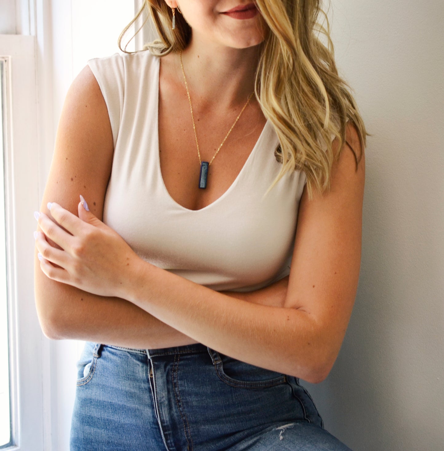 Lapis Lazuli Bar Pendant