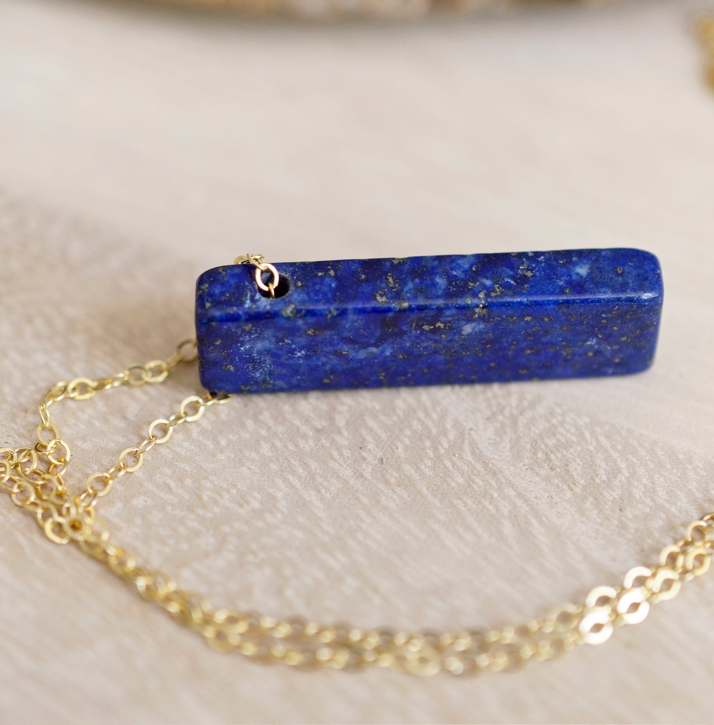 Lapis Lazuli Bar Pendant