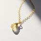 raw citrine necklace, yellow stone pendant, yellow crystal, healing crystal, bridesmaid jewelry, sterling silver, gold