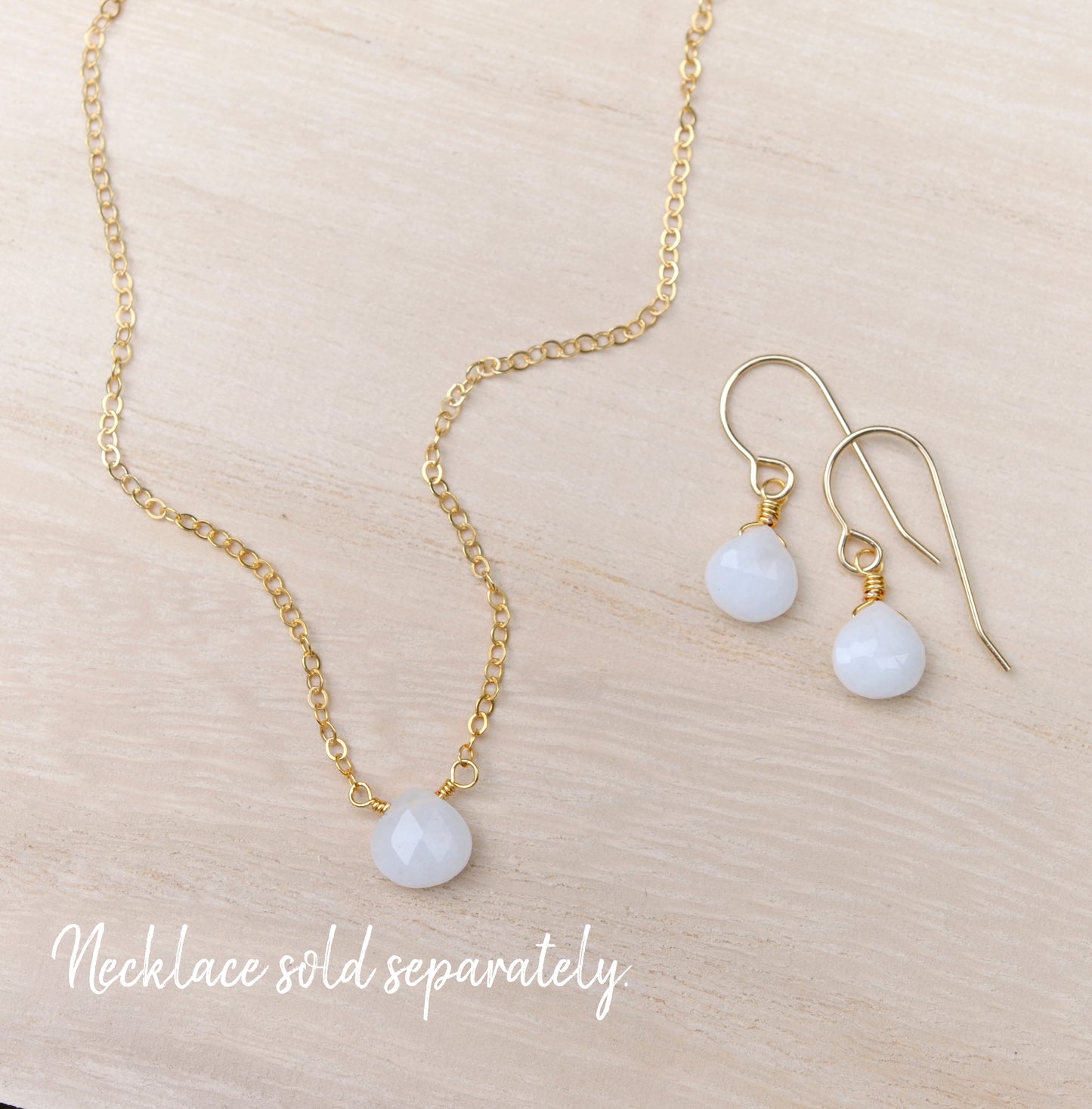 Small Natural White Milky Quartz Earrings