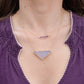 Amethyst Necklace Pendant, Stone Bar Necklace, Purple Gemstone, Purple Wedding Jewelry, Bridesmaid, silver, gold