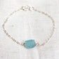Raw Aquamarine Crystal Bracelet