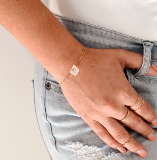 Raw Quartz Bracelet