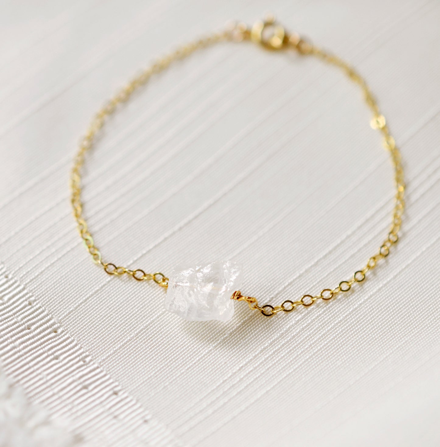 Raw Quartz Bracelet