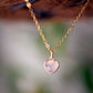 Heart Pendant: Rose Quartz