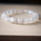 Natural Selenite Bracelet, Sterling Silver or Gold Filled