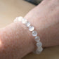 Natural Selenite Bracelet, Sterling Silver or Gold Filled